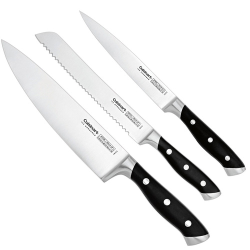 Set De Cuchillos Cuisinart Acero Inoxidable 3 Piezas Chef