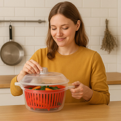 Legumix - Panela Para Cozimento À Vapor 2,6 L Cor Transparente
