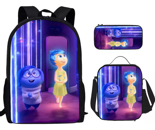 Yx Set Mochilas Escolares Girls Inside Out 2, 3 Unidades Con
