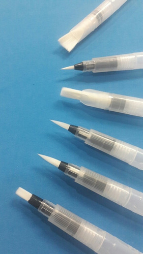 Pinceles De Agua Profesionales Para Acuarela Waterbrush X 6