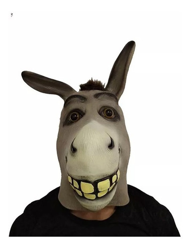 Mascara Del Burro De Shrek Hecho De Latex Ecologico