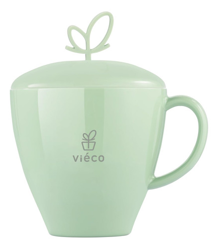 Vieco Taza De Te De Base Biologica Con Tapa Y Asa, Taza De T