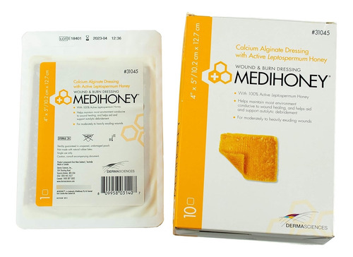 Medihoney Alginato De Calcio 10.2x12.7cm (3 Piezas)