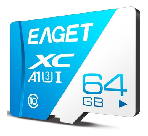 Imagen 1 de 2 de Memoria 64gb Micro Sd Eaget Clas 10 Sdhc Blister
