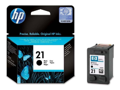Imagen 1 de 5 de Hp Cartucho De Tinta 21negro Original (c9351al)