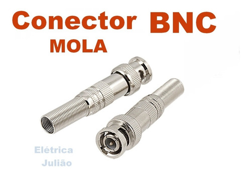 Kit C/ 40 Conector Bnc Mola - Cftv