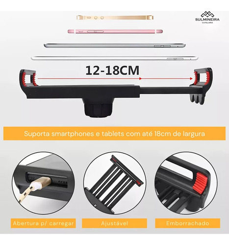 Suporte Celular Tablet Para iPad Articulado 360 Mesa Cama