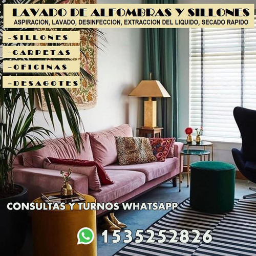 Imagen 1 de 10 de Lavado De Sillones, Alfombras Y Colchones Con Vapor!