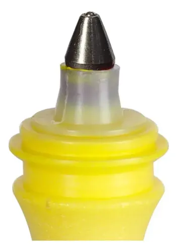 Marcador Industrial Baden Pincel 2mm Cor Amarelo Lacre Permanente