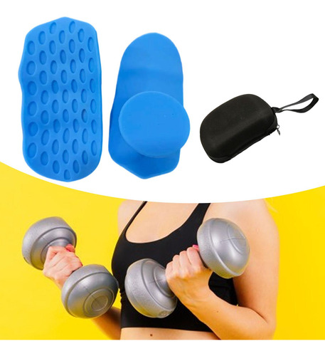 Arazos De Levantamiento De Pesas Grips De Gimnasio Azul