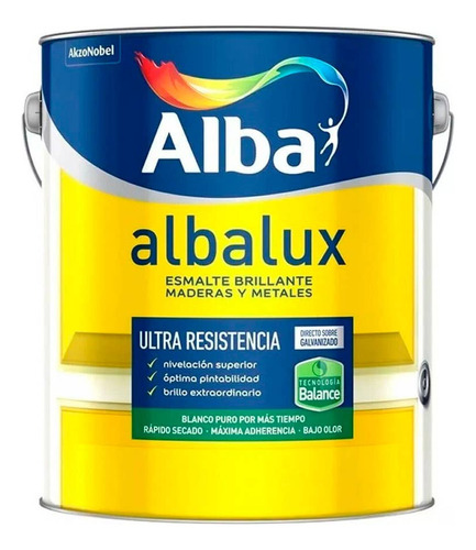 Alba Albalux al Agua esmalte brillante balance blanco 4l