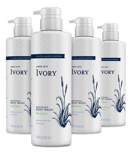 Ivory Gel De Bano Hidratante Para Piel Sensible, Toque De Al