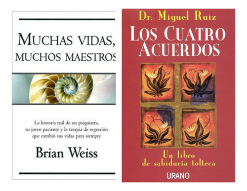 Muchas Vidas Muchos Maestros + Los 4 Acuerdos - 2 Libros