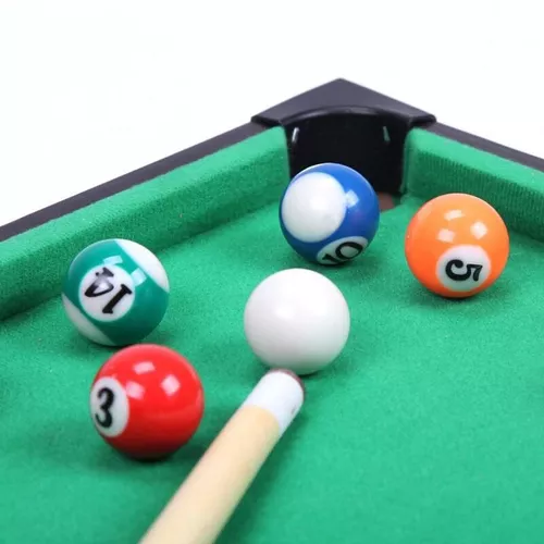 Jogo mesa mini bilhar sinuca snooker 51 X 31 X 9cm completo - Carrefour -  Carrefour