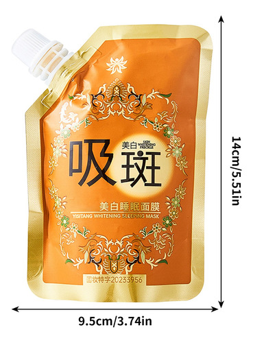 Máscara Facial De Melanina A Máscara Facial De 100 Ml Ilumin