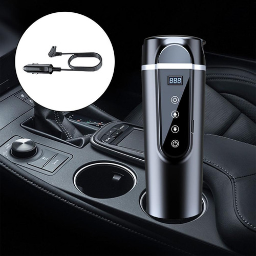 Chaleira De Carro 12v/24v, Aquecedor Preto Em Tela Pequena