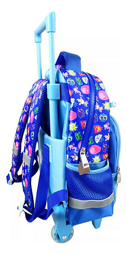 Mochila Con Carro Disney Intensamente 2 35cm