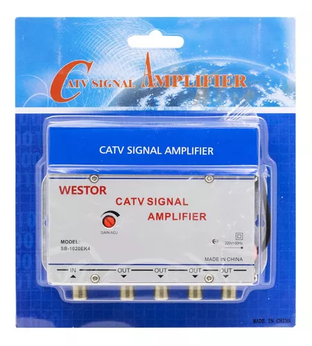 Amplificador de señal Catv Westor 3 salidas