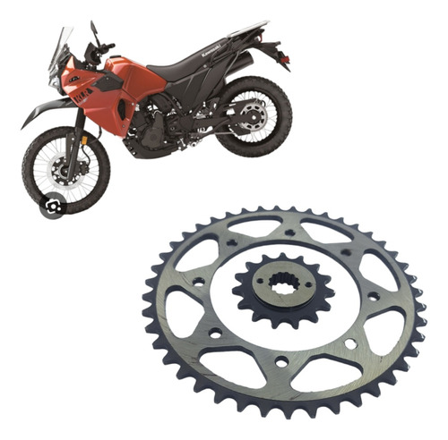 Kit Sprocket Klr650 Klr 650 Niquelado