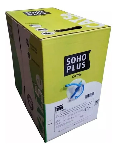 Cable Utp Categoria 5e Soho Plus Furukawa X 305 Mtr Azul 