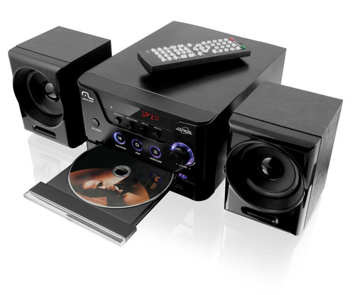 Mini-system C/ Dvd Player Usb Rádio Fm Karaokê 300w Sp141