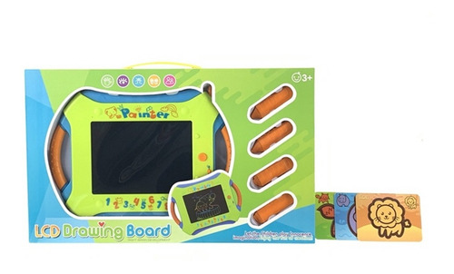 Imagen 2 de 3 de Pizarra Mágica Lcd Multicolor Para Dibujos Mas Accesorios