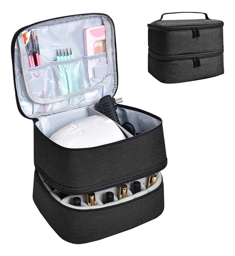 Bolsa Organizadora De Esmalte De Uñas De Doble Capa Bolsa