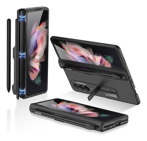 Funda Con Tapa Magnética Gkk Para Samsung Galaxy Z Fold3 5g