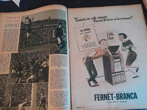 Revista El Gráfico Boca Juniors 09 02 1851 N1644 (Usado)