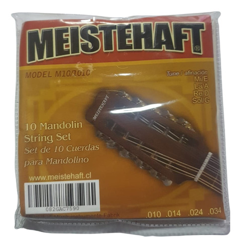 Cuerdas De Charango Meistehaft 10 Cuerdas Nylon Negras Ch8