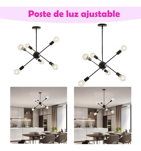 Lámpara De Led Techo Decorativas Colgantes Industrial Sala