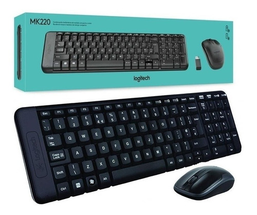 Kit De Teclado Y Mouse Inalámbrico Logitech Mk220 Español 