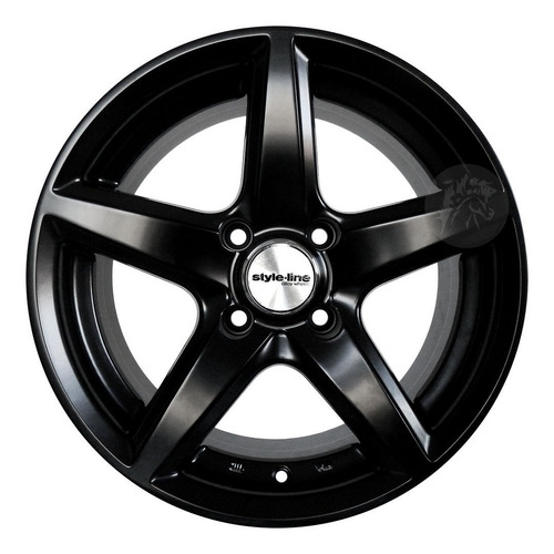 Llanta Deportiva Style Line Rodado 17 4x100 Vw Fiat Black Ed