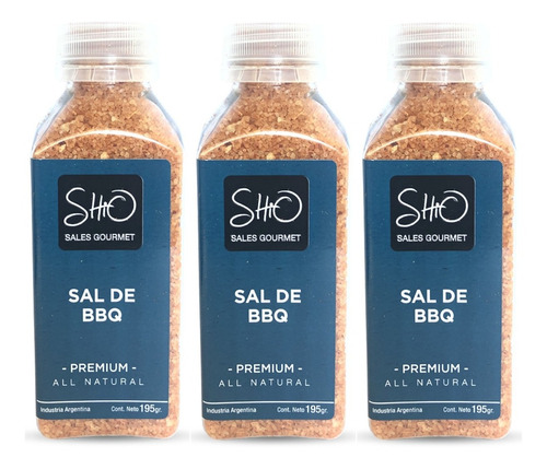 Sal De Bbq Barbecue Shio Gourmet - 3 Unidades