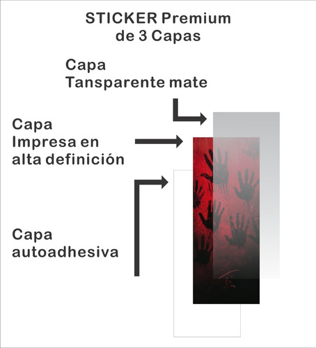 Sticker Forrar Postes Pilar Ventanilla Auto Halloween 002
