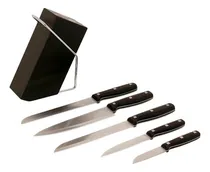 Comprar Magefesa Set De Cuchillos Acero Inox. 5 Pz + Bloque Blade