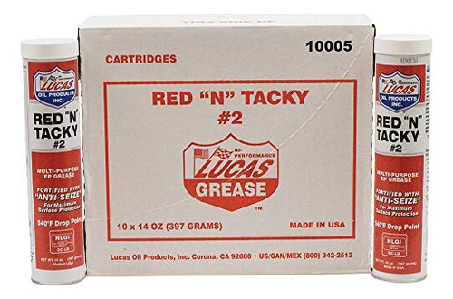 Grasa Red N Tacky Stens 051611, 10 Tubos/14 Oz.