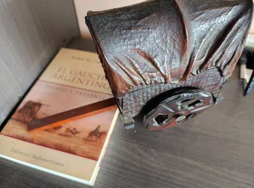 Carreta Antigua Adorno Gauchesco Con Libro De Regalo (Usado)
