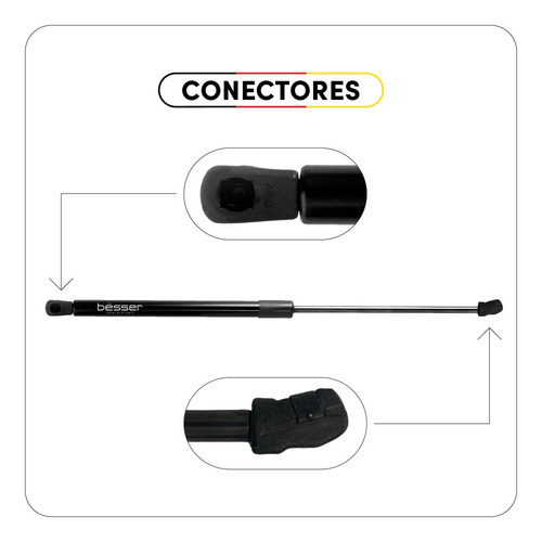 Imagem 2 de 4 de Par Amortecedor Porta Mala Ford Ka Hatch 2008 2009 2010 2011
