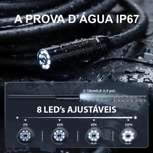 Endoscópio Câmera Diagnóstico Automotivo Oficina Led M-c21