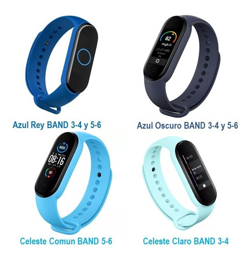 Imagen 4 de 7 de Set 2 Pulsera Correa De Reemplazo Xiaomi Mi Band 5 Mi Band 6