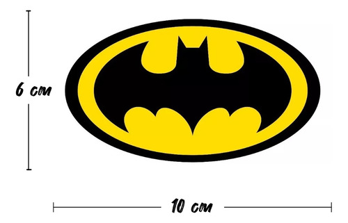 Calcomanía Sticker Reflejante Batman 2pz Casco Laptop Auto