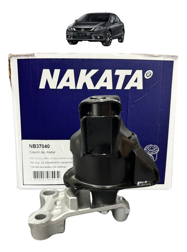 Coxim Motor Hidráulico Direito New Civic 2007 A 2011 Nakata