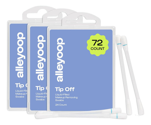 Alleyoop Hisopos De Algodón Para Maquillaje, Tip Off Hisopos