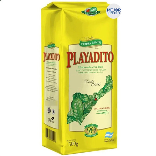 Yerba Mate Playadito Sin Tacc Libre De Gluten - Mejor Precio