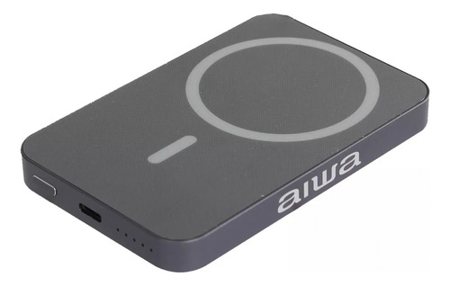 Powerbank Bateria Externa Magsafe Aiwa Paw-70 5000 Mah Gris