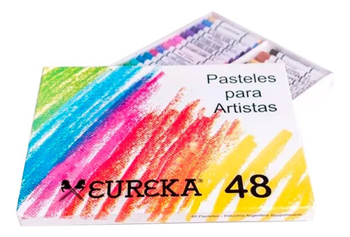 Tiza Pastel Superfinos Eureka X 48 Tonos Surtidos Óleo Colores