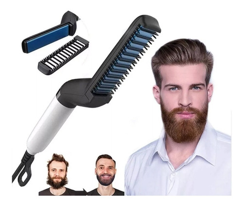 Peine Alisador Eléctrico Para Barba Y Cabello De Hombre