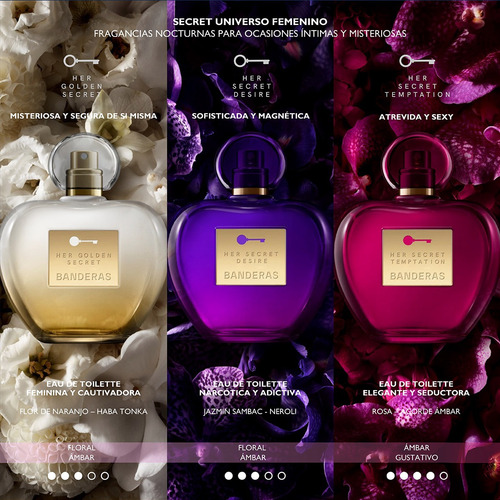 Banderas Her Secret Desire Perfume Para Mujer