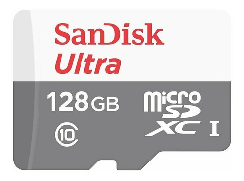 Imagen 1 de 3 de Memoria Micro Sd 128 Gb Sandisk Ultra 80mbs Con Adaptador Sd